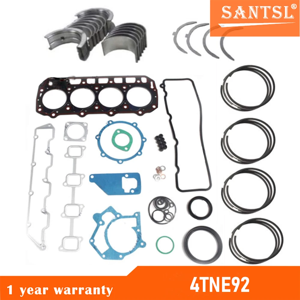 

Overhaul Re-ring Kit 4TNE92 4D92E 4TNE92-NHM For Yanmar Komatsu FD15T Engine Auto Parts