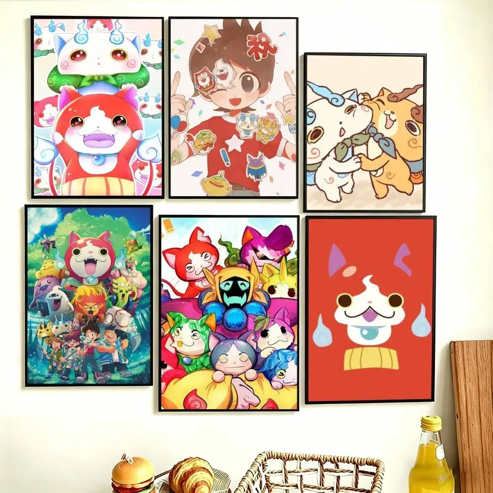 

Anime Yo-kai Watch Poster Perfect Space Sticker Self Adhesive for Office Home Theater Wall Art Decor Fancy Gift