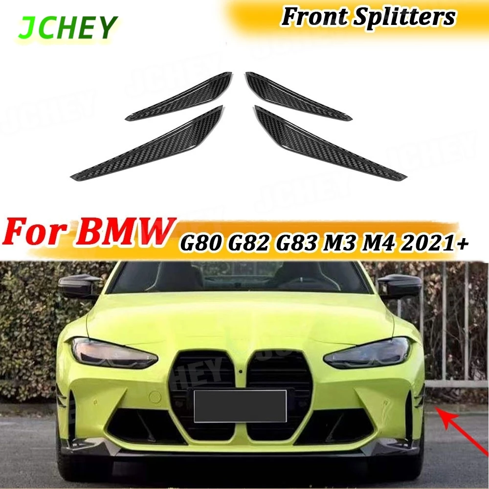

Для BMW 3 4 серии G80 G82 G83 M3 M4 2021 UP передний бампер, боковые канавки, плавники, накладки, сухой карбоновый MP-стиль, комплекты кузова из FRP