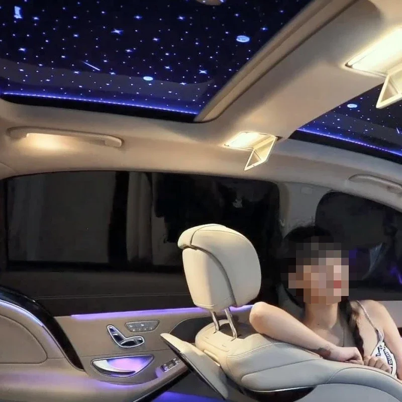 Decorative lights Car interior atmosphere lights, starry sky ceiling atmosphere lights Panoramic sunroof starry sky membrane top