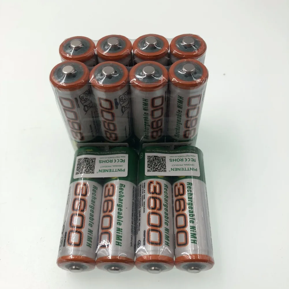 1.2 V battery AA 3600mAh NI MH Pre-Charged Batteries Ni-MH Rechargeable AA3600 Battery For Toys Camera Microphone