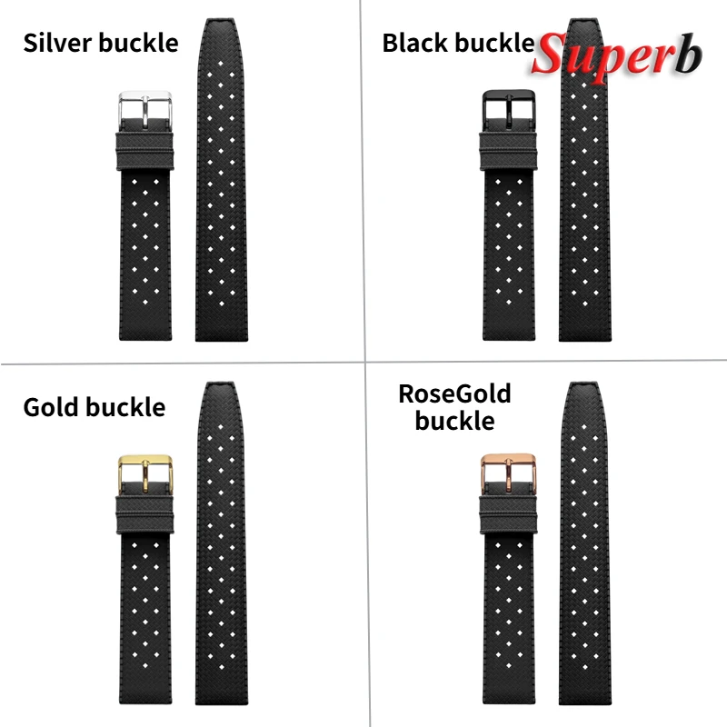 الإفراج السريع قسط الاستوائية حزام ساعة مطاطي 20 مللي متر 22 مللي متر الرجال النساء العصابات العالمية ل Omgea ل Seiko لأساور أوريس