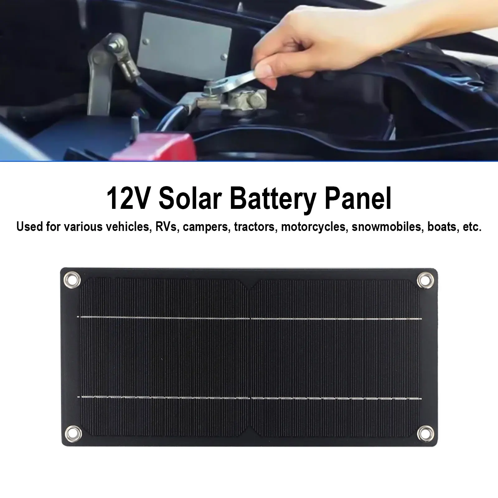 Outdoor Travel 60W Solar Panel Kit Epoxy Resin Lamination Advanced Polyethylene Coating Dark Blue Reflective Film