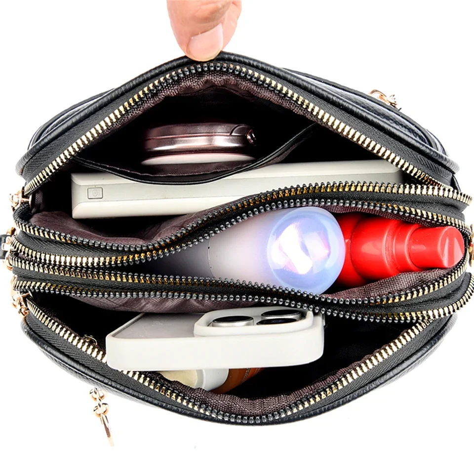 Women High Quality Leather Purse Shoulder Bags Luxury Designer Crossbody Bag Women Commuting Handbags Fashion Female Messenger