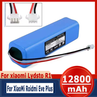 Replacement For XiaoMi Lydsto R1 Roidmi Eve Plus Viomi S9 Robot Vacuum Cleaner Battery Pack Capacity 12800mAh Accessories Parts