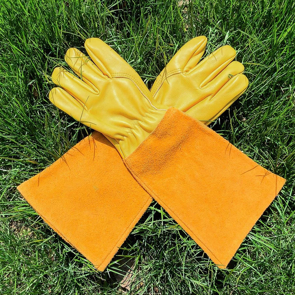 1 Pair Glove Safety Professional Rose Pruning Thorn Resistant Gardening Gloves with Long Forearm Protection for Men and Women