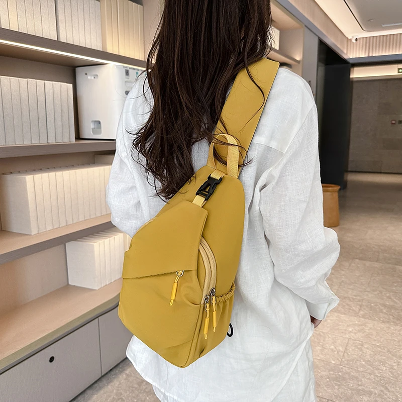 Unisex Große Kapazität Brusttasche Lässige Reise Wasserdichte Einzelschultertasche Einfache Multifunktionale Umhängetasche – Detail 12