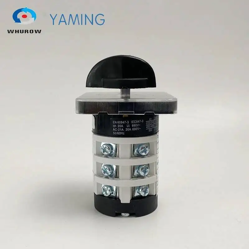 LW31 مفتاح التحول YMZ12-20A الاتصال الفضي 1-4 أقطاب دائرة التحكم في الطاقة Interuptor ON-OFF متعدد المواقف