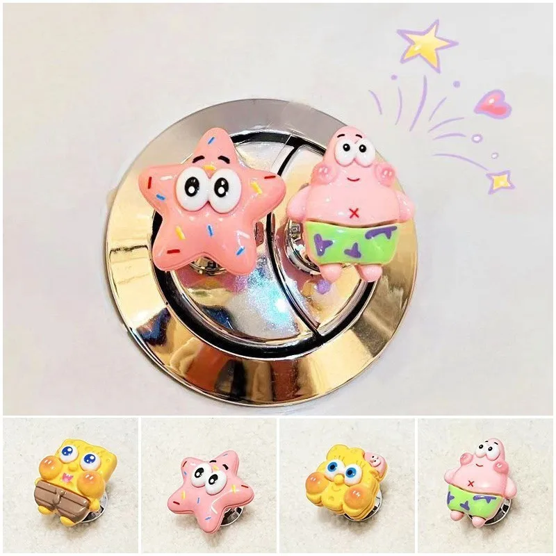 

Cartoon sponge toilet flush button, for long nail toilet press tool bathroom flush switch auxiliary device