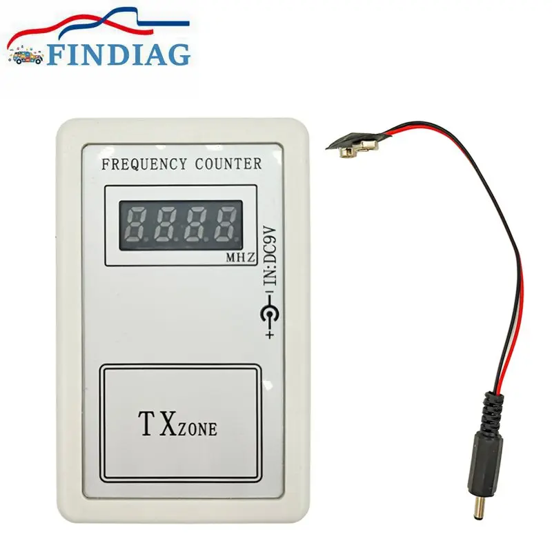 

DC7.5-10V Frequency Counter Indicator Detector 250-450MHZ Cymometer Remote Control Transmitter Frequency Meter Scanner Wavemeter