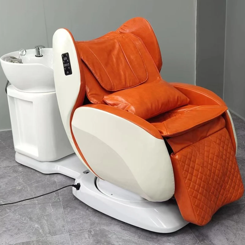 Electric Chair Hair Beauty Salon Backwash Shampoo Equipment Furniture Bed Wash Spa Chairs Desk Professional Hairdressing Sink