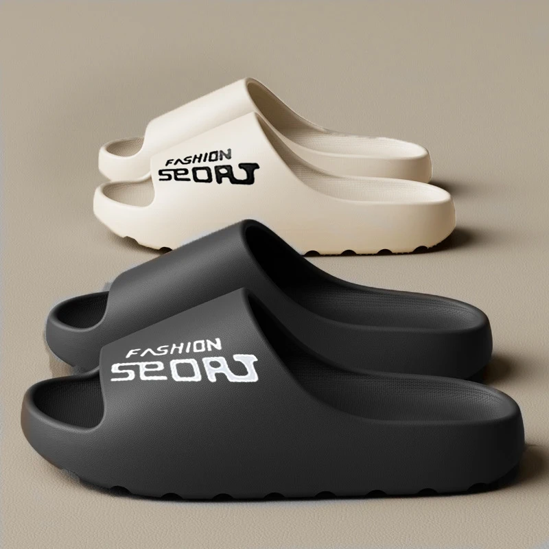 Men's Slippers EVA Non-Slip Slides Cloud Thick-soled Fashion Slides Summer Men Slippers Women's Sandals Unisex Casual Home Shoes
