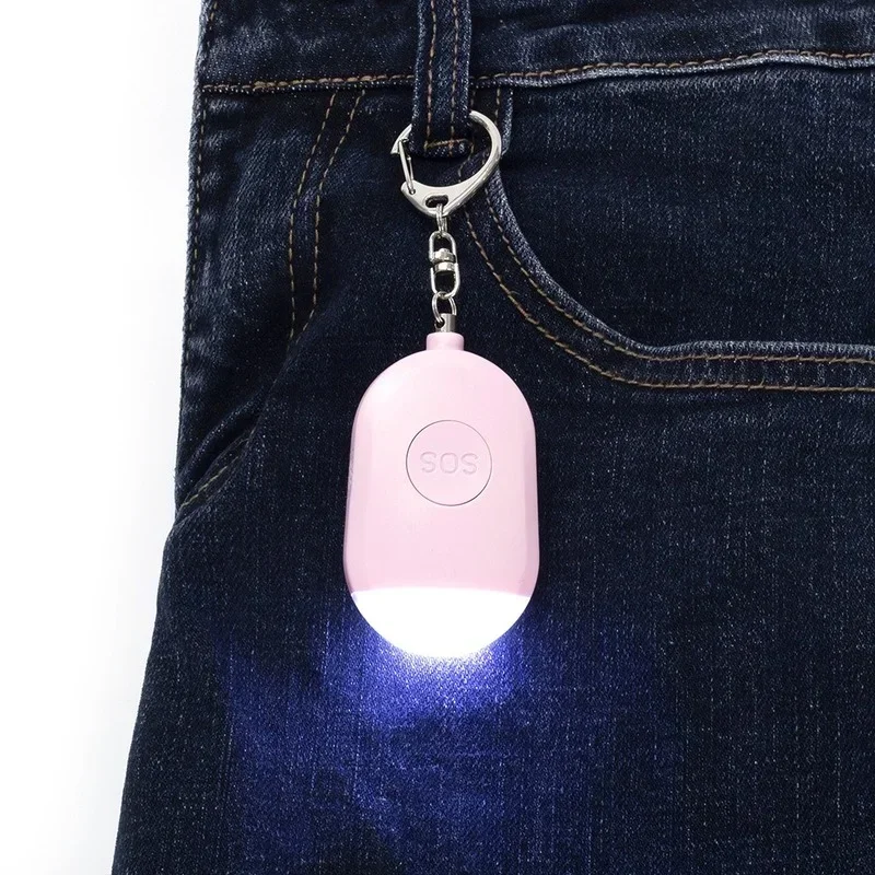 Self Defense Alarm 130Db Security Protect Alert Personal Safety Scream Loud Keychain Emergency Alarm for Women Kids Girl