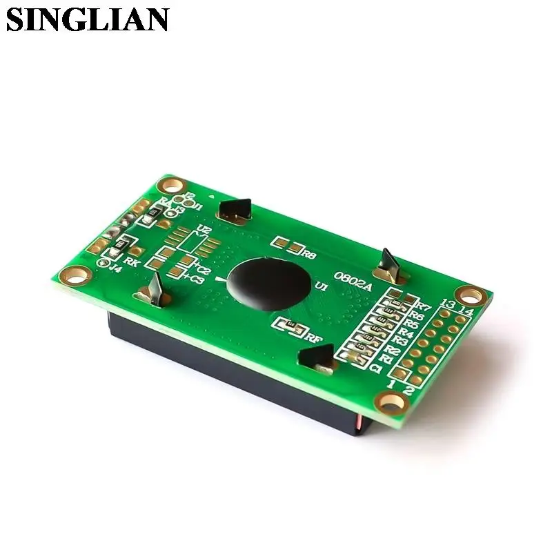 0802A Character LCD 8*2 Yellow Green LCD Screen Module With Backlight Liquid Crystal Display Panel For Arduino