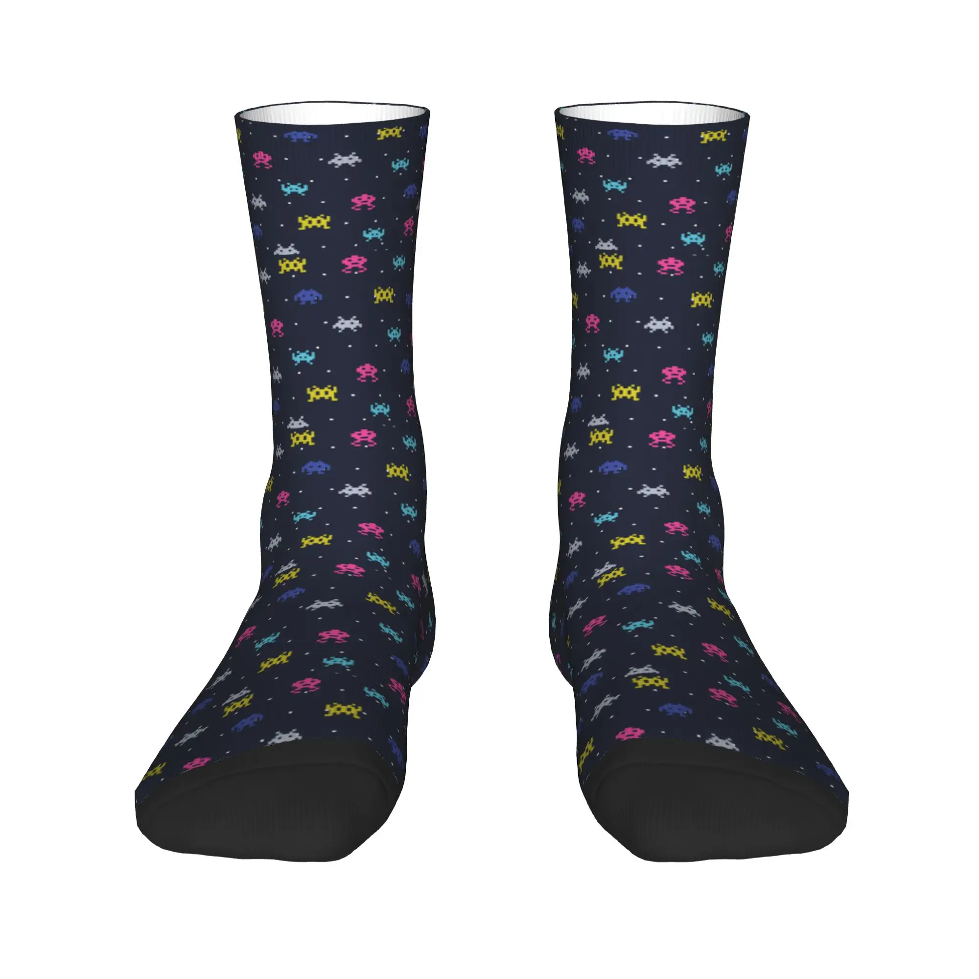 Space Invaders Socks Autumn  Stockings Korean Men Soft Socks Printed Climbing Anti Bacterial Socks