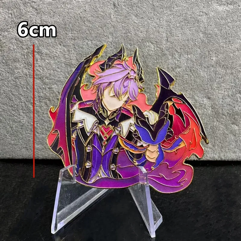 Gneshin Impact Durin Abzeichen Cosplay Anime Columbina Damselette Kostüme Pin Honkai Cyrene Kawaii Broschen Freund Geschenk Home Decor – Detail 3
