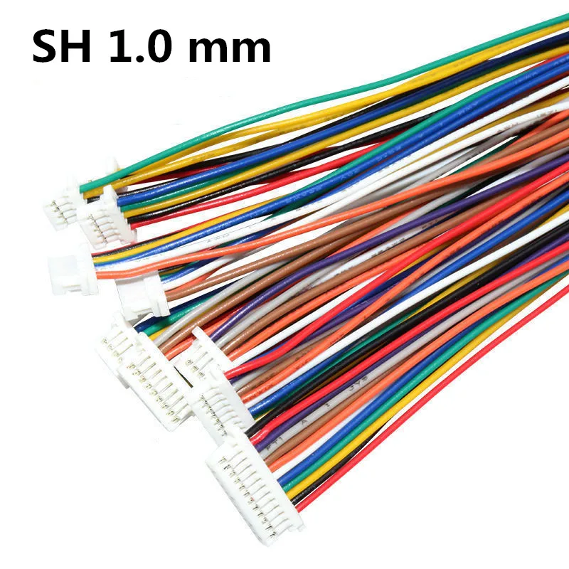 10PCS 1.0 1.25 1.5 2.0 2.54 SH/JST/ZH/PH/XH 1.0MM 1.25MM 1.5MM 2.0MM 2.54MM Female Plug Connector With Wire 2PIN /3/4/5/6/7/10P