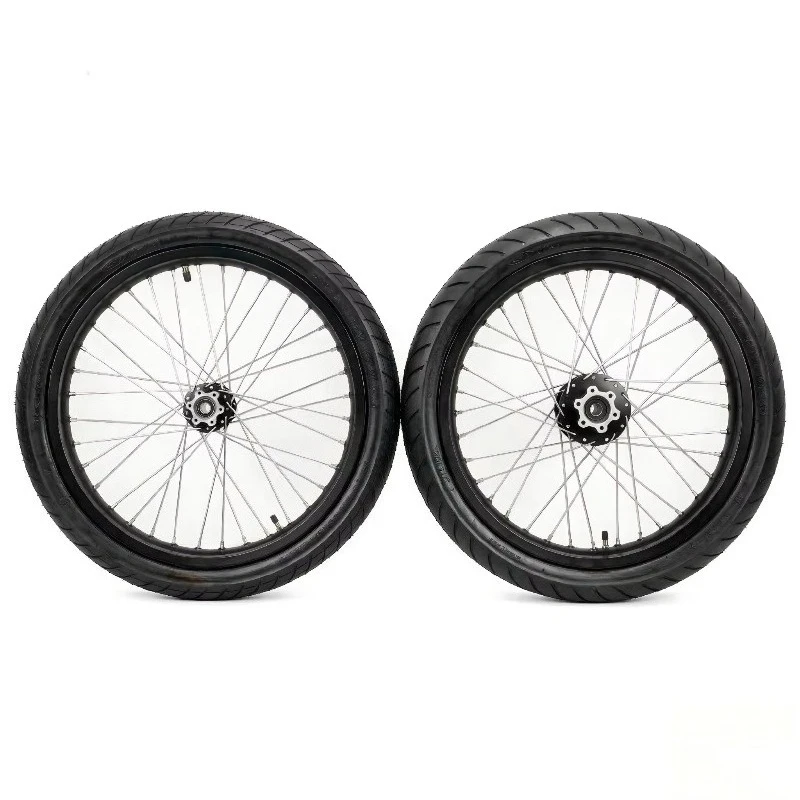 Supermoto Wheel Assembly CNC Hub Aluminum Alloy Rim with CST Street Tire for Electric Dirt Bike Modification