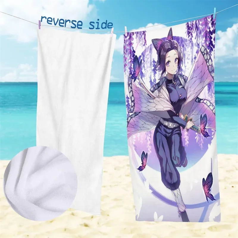 

In Stock Animation Demon Slayer Kamado Nezuko Fitness Running Sweat Practical Beach Towel Swimming Bath Towel Anime Model