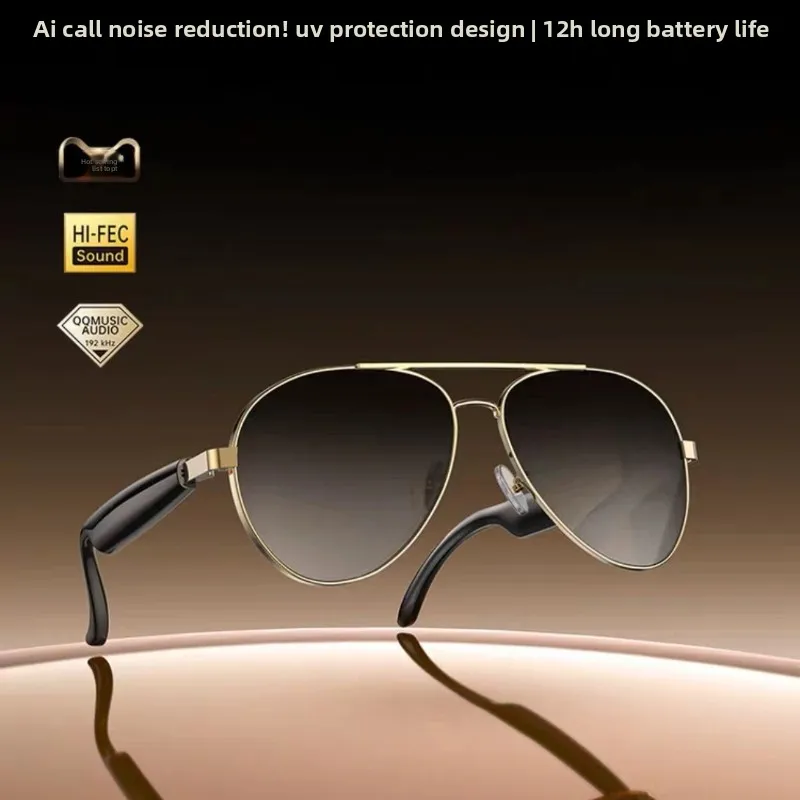 

2025 Fresh Bluetooth Earphone Sunglasses Wireless Smart Sun Glasses for Driving Fishing Multi Function for Music and Call