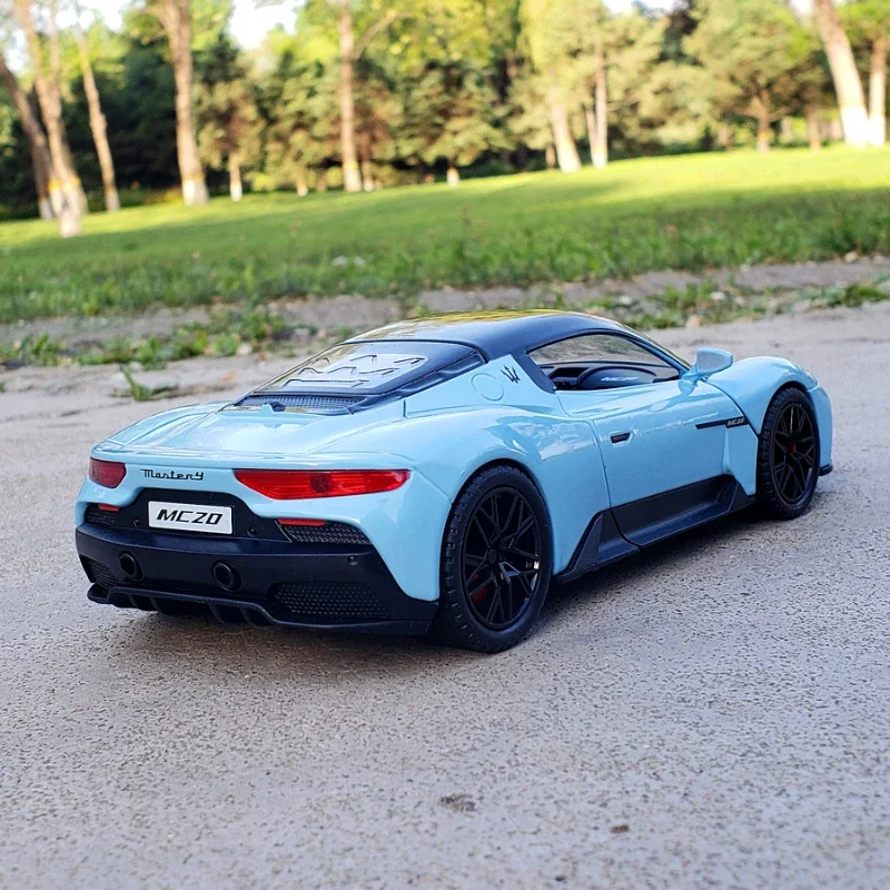 1:22 Maserati MC20 Sport voiture alliage modèle voiture moulé sous pression en métal échelle Collection véhicule modèle son jouet voiture cadeau pour les enfants A577 F