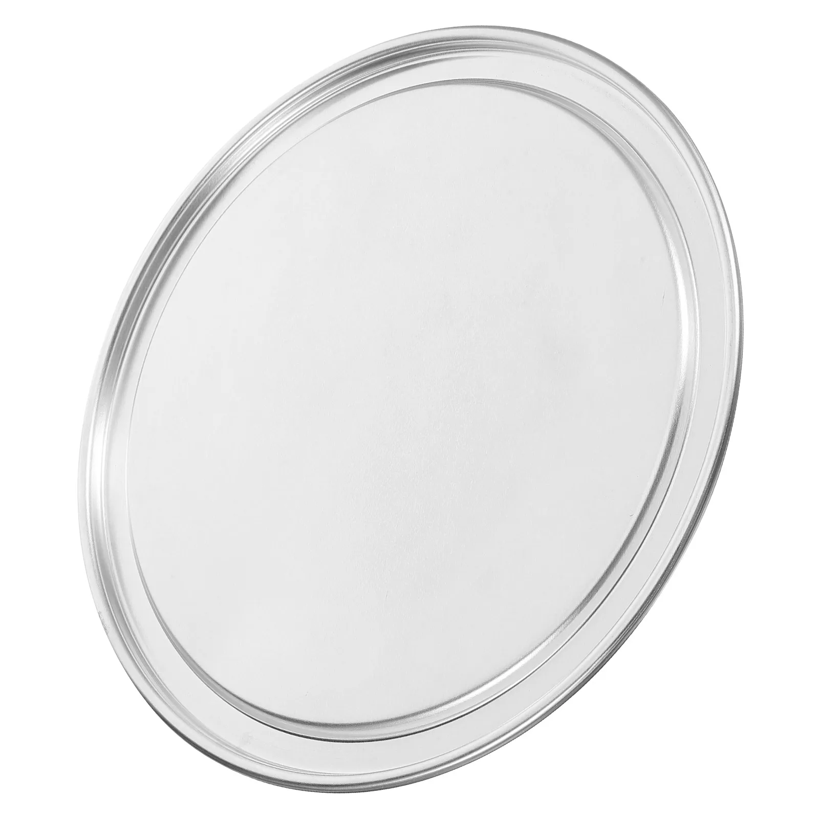 

12 Inch Pizza Pan Cover Non stick Metal Pie Pans Lid Oven Tray Wear resistant Baking Round Fits Easy Cleaning Durability