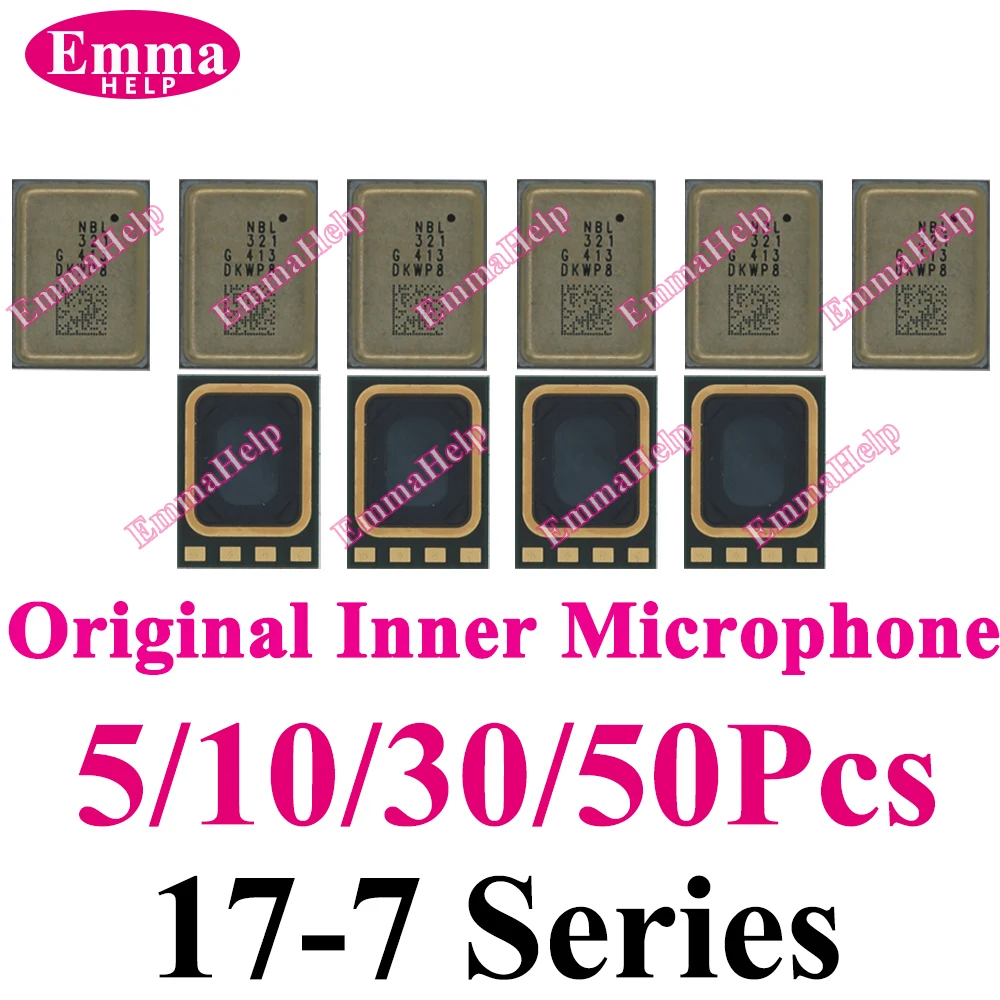 

10/50 шт. Оригинальный внутренний микрофонный чип для iPhone 12 13 14 15 16 17 Pro Max X XS XR 8 Plus, внутренний микрофон-передатчик звука