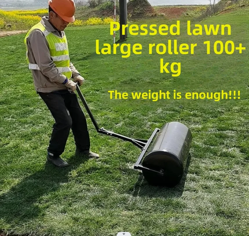 Lawn flattening roller garden laying turf pat greening hand-held rolling soil