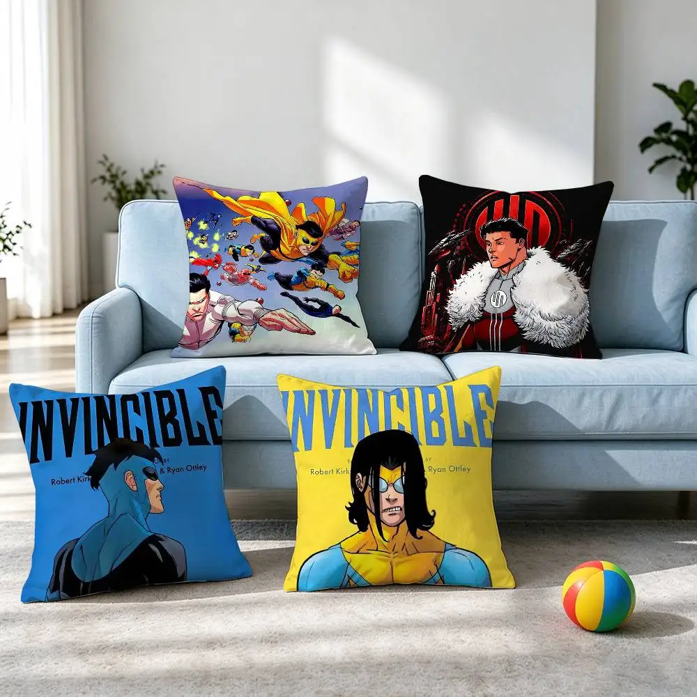 Invincible Variants Omni-Mark  Square Double-Sided printed Pillow Case Bedroom Bedside Pillow Sofa Cushion Cover Gift