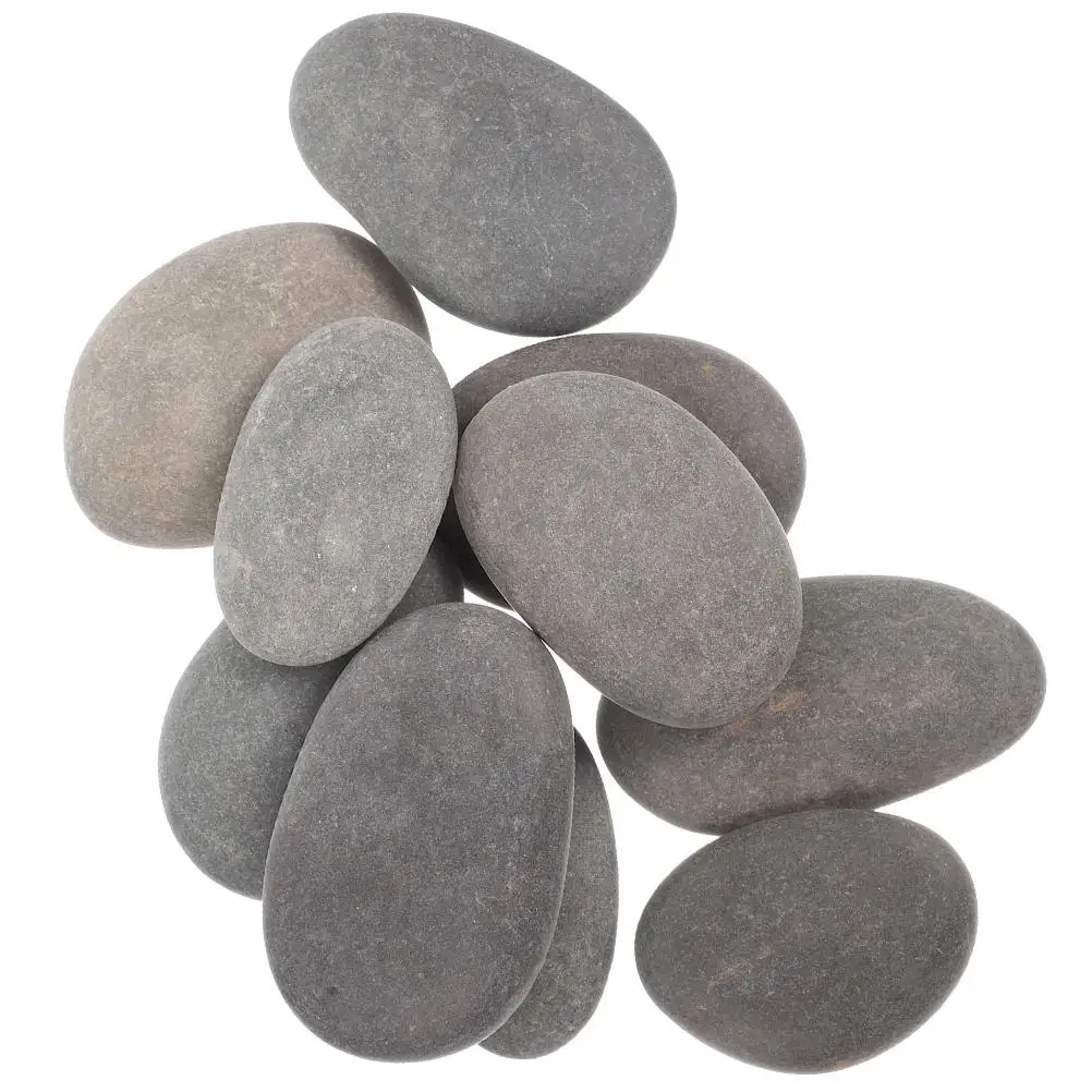 20 Pcs Smooth Natural Painting Stones Diy River Rocks Child Crafts Drawing Pebbles For Sets Graffiti Polished Rock