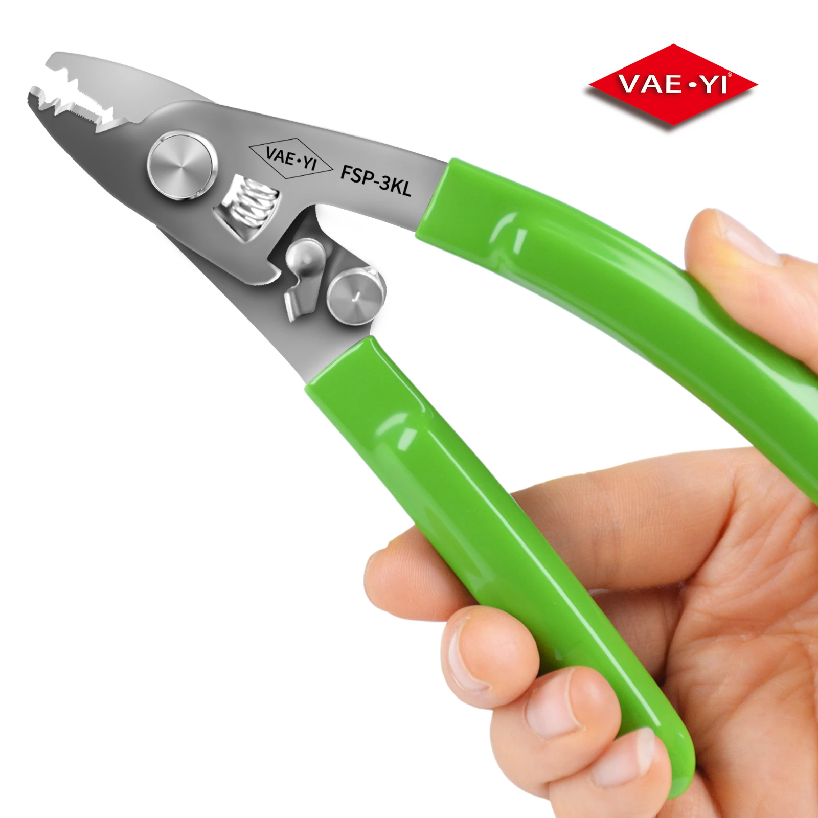 

VAEYI Fiber Stripper and Kelvar Scissor,Cable Stripper Optical Cable Stripper Wire Strippers Fiber Optic Tools FSP-3KL