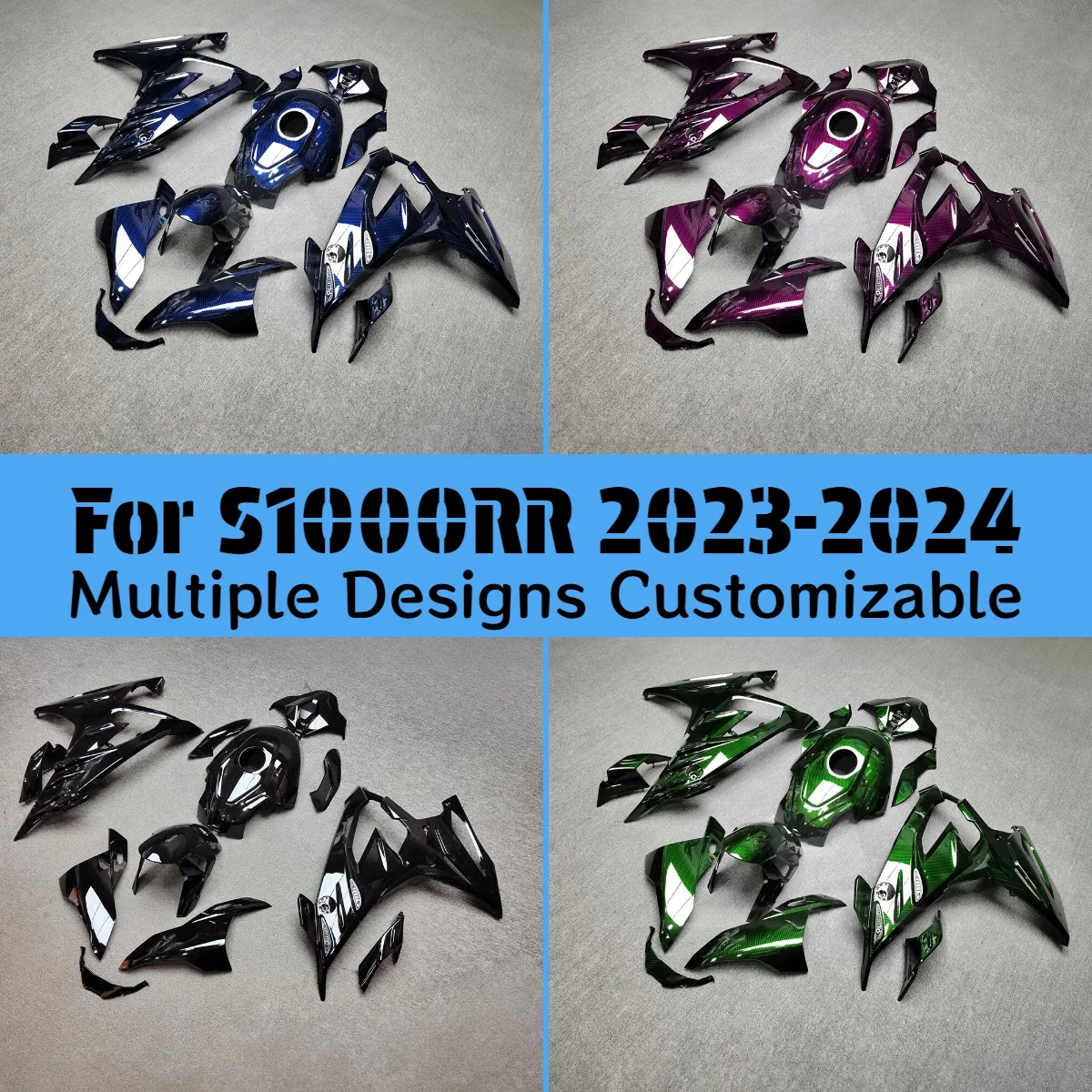 

Motorcycle Fairing Set for BMW S1000RR 2023 2024 Carbon Fibre Body Plastics Kit Covers Fairings S 1000RR 23 24