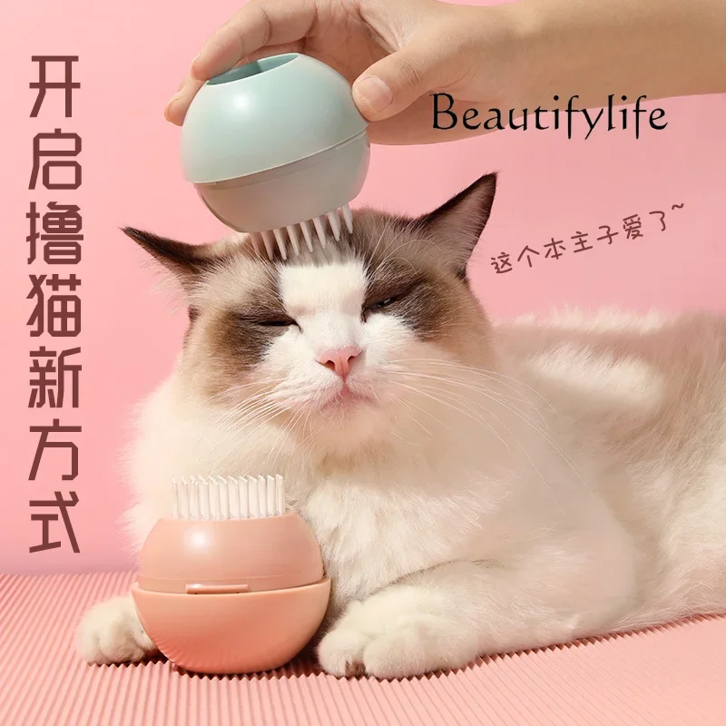 Spherical hair removal comb cat dog hair removal pet massage comb stroking cats god pet products