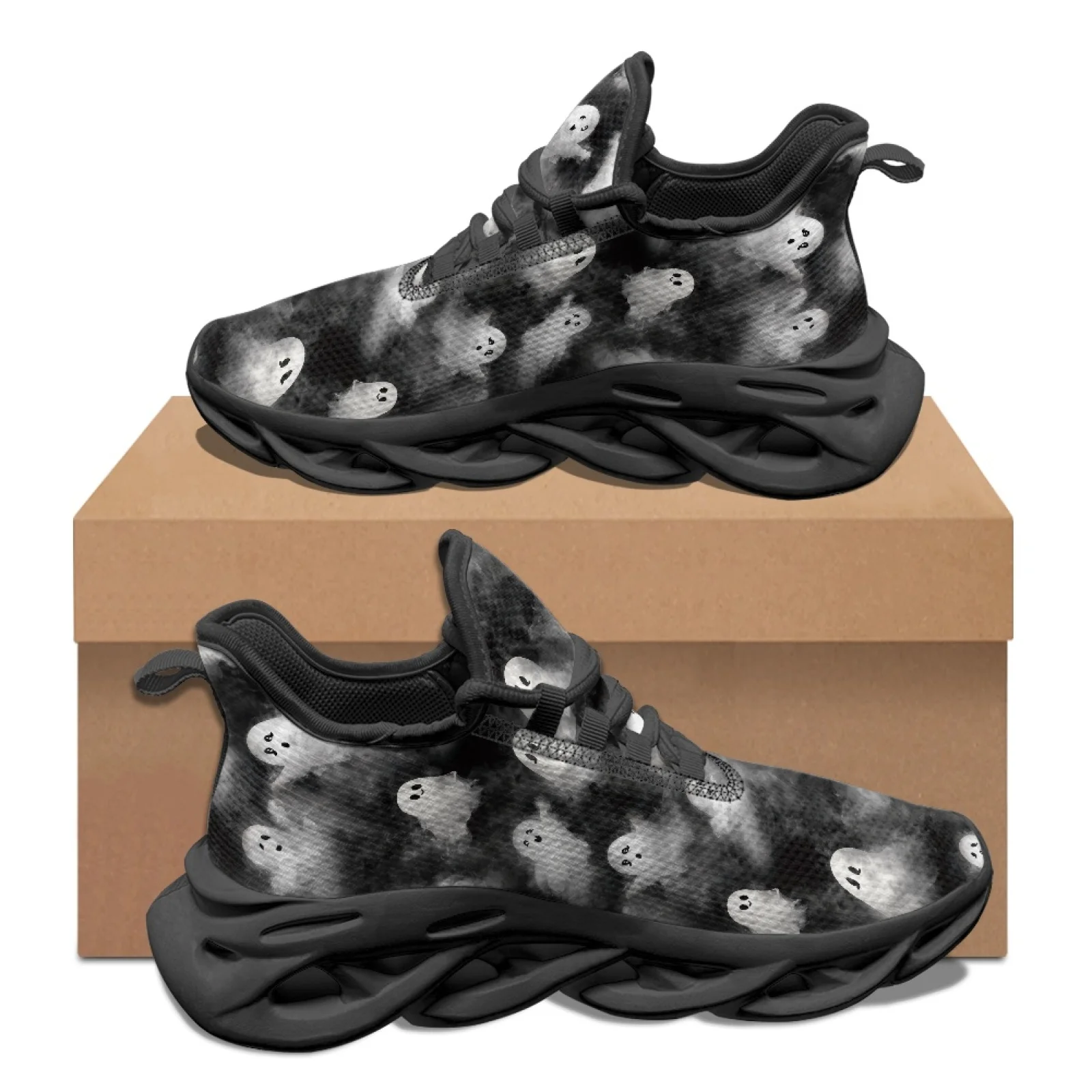 PENSTROLL Ghost Fashion Sneakers Mesh & EVA Men's Running Shoes Breathable Tennis Sneakers for Sports