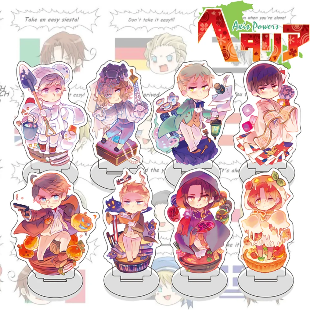 Anime Hetalia Axis Powers acrílico Standee última figura de personaje lindo estilo Q, exhibición coleccionable, decoración de escritorio de alta calidad