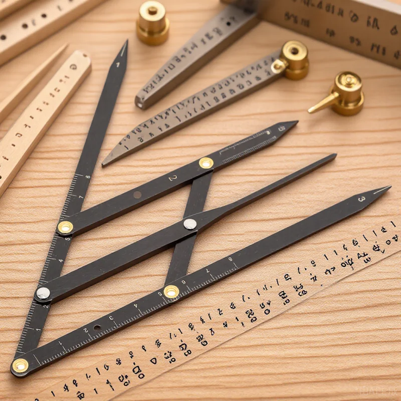 

Stainless Steel Measuring Ruler Gold Ratio Tool Microblading Tattooing Accurate Positioning Lightweight Adjustable Size Durable