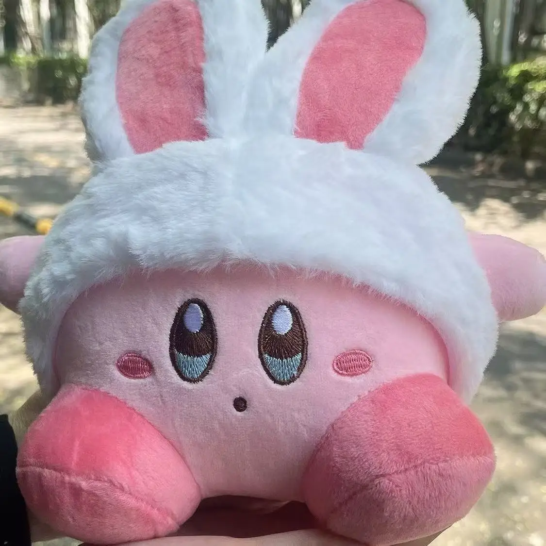 20cm Rabbit Ear Kirby Plush Plush Toys Hug Pillow Grabbing Machine Doll Room Decoration Children'S Toys Girl'S Holiday Gift