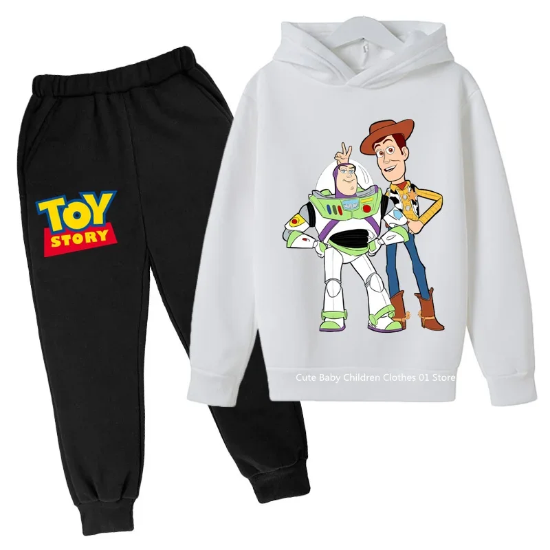 Anime Toy Story Hoodie Set For Boys Clothes Kids Hoodies Anime Clothes Toy Story Hoodie Girls Sweatshirt Children 3-12Y