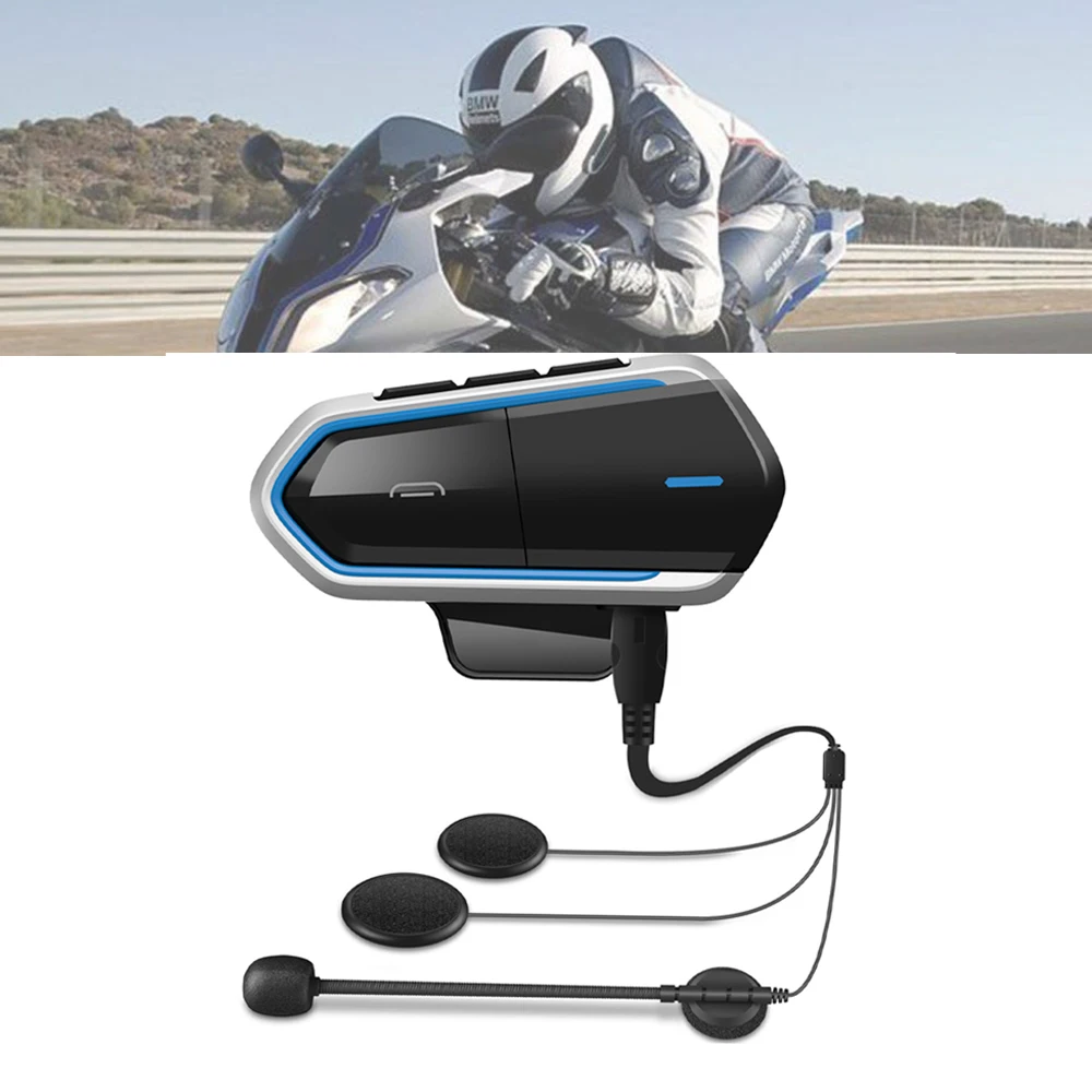 

Waterproof Moto Bluetooth V4.1 Helmet Headset Motorcycle Moto FM Radio Helmet Headsets Stereo Helmet Earphone with Handsfree