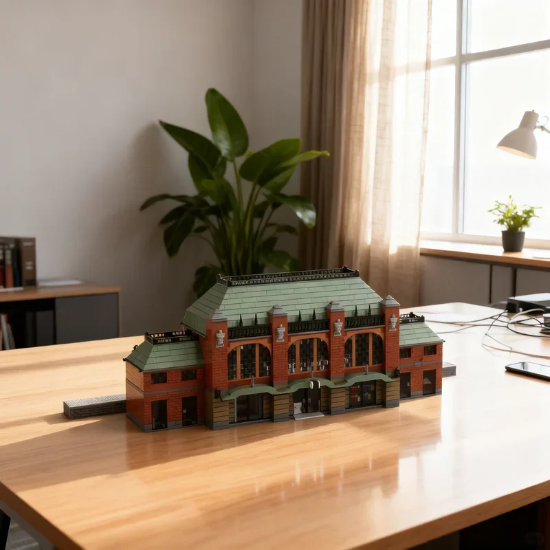 

5201pcs MOC Hauptbahnhof Steinbru ck City Trains Model Building blocks Construction Christmas gifts toy creative DIY idea toys