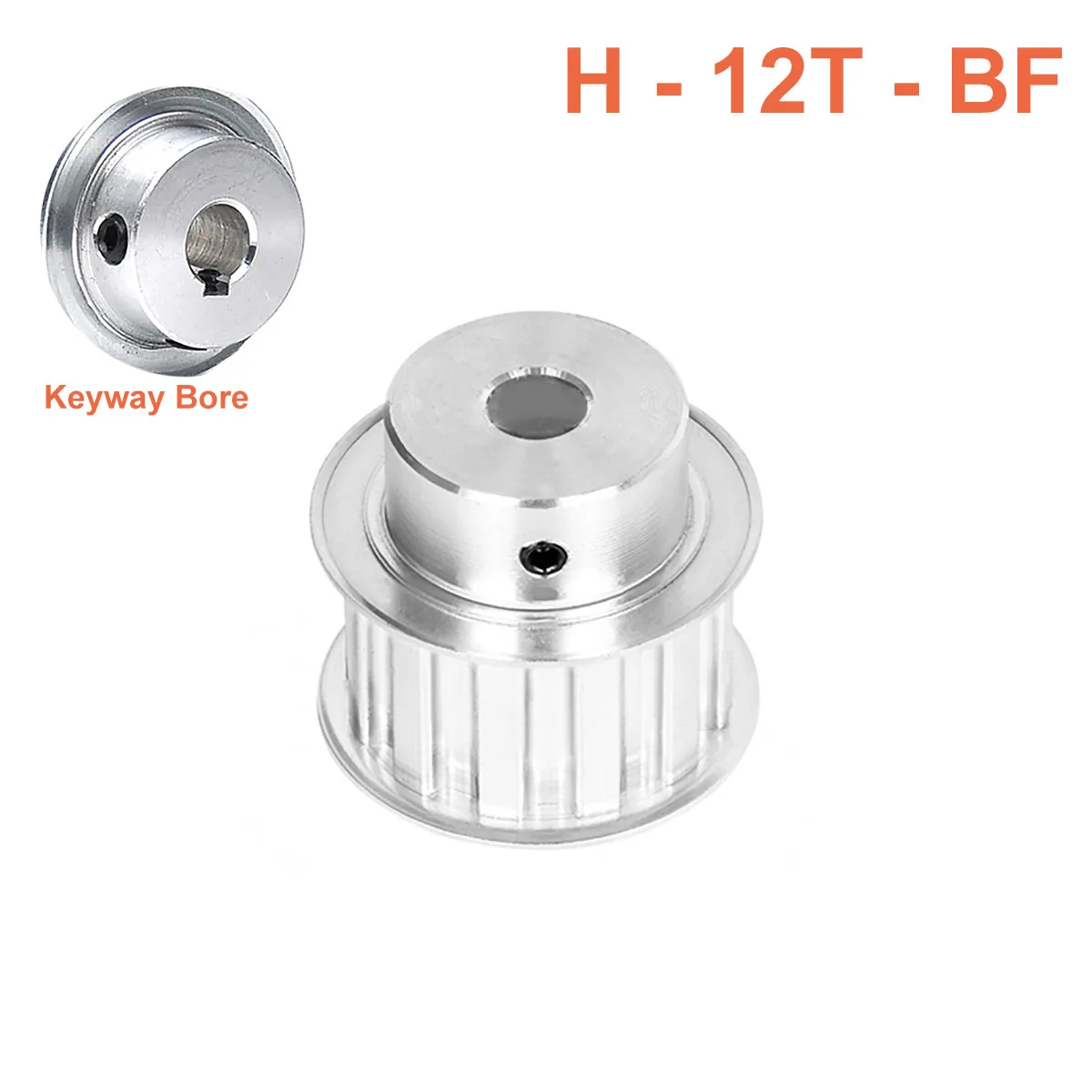 

BF Type H-12T Timing Belt Pulley Bore 8mm - 20mm Pitch 12.7mm Synchronous Pulley Wheel For Width 25mm H Rubber Timing Belt