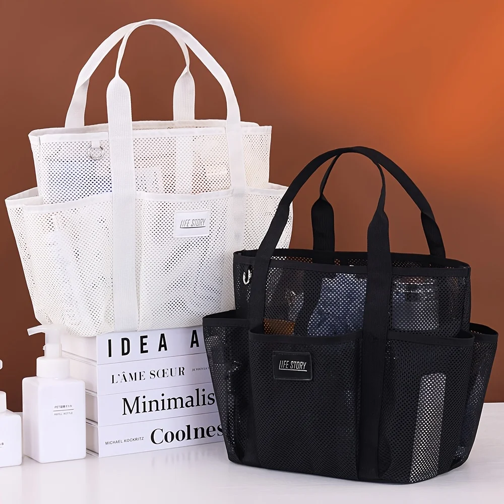 

1pc Large Capacity Hawaii Tote Portable Beach Bag Swimming Suit Storage Bag Travel Outing Vacation Holiday Carry-On Durable Bag