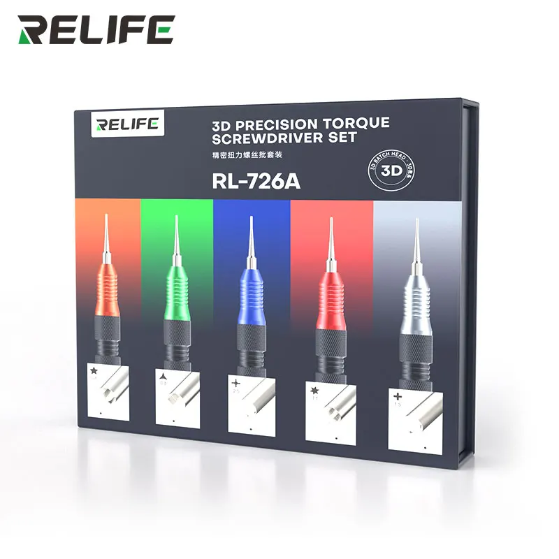 RELIFE RL-726A 3D Torque Screwdriver Anti-slip Prevent Over-force Slippage for Mobile Phone and Tablet Computer Repair Tools