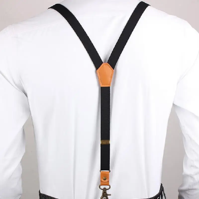 Vintage Men's Suspenders ใหม่ 3 Hooks Suspenders Man สําหรับกางเกง Casual Mens กางเกง Suspenders แฟชั่นปรับผู้หญิง Braces