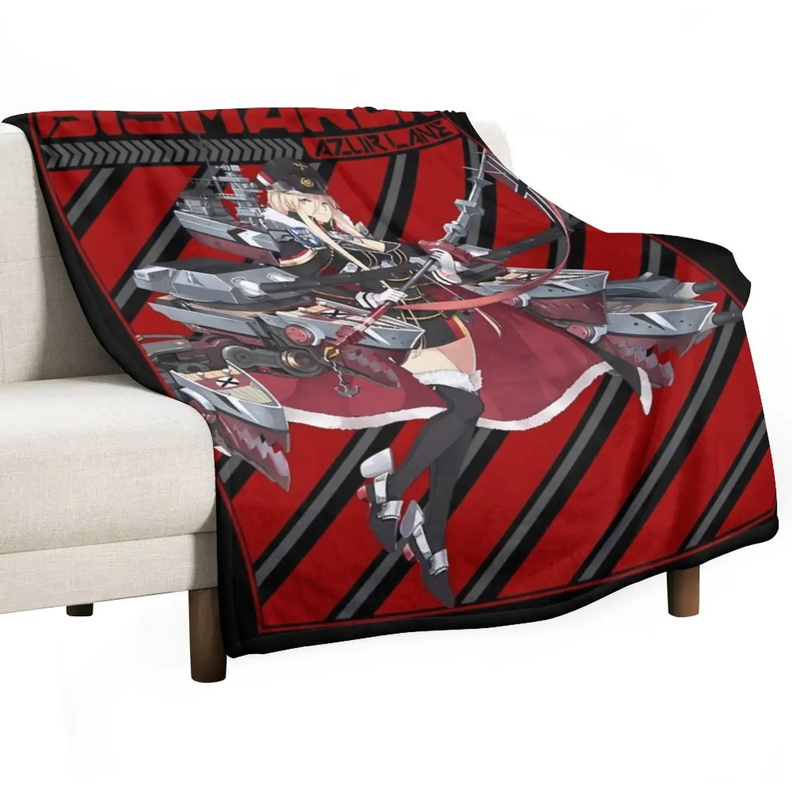 

AZUR LANE BISMARCK Throw Blanket Cozy Throw Blanket for Bed Sofa Chair