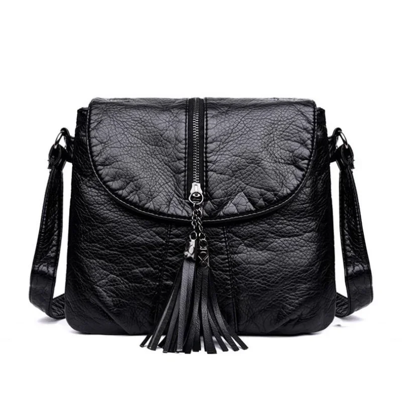 2024 New Designer Shoulder Bag Soft Leather Handbag Women Messenger Bags Crossbody Fashion Women Bag Female Flap Bolsa