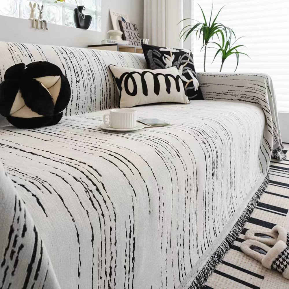 Luxury Soft Chenille Sofa Towel Anti-scratch Furniture Protective Cover  Universal 1/2/3/4 Seater Couch Cover for Living Room