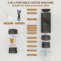 Portable Plastic Electric Semi-Automatic Espresso  Coffee Machine USB Powered for Home Kitchen and Travel Use 20Bar