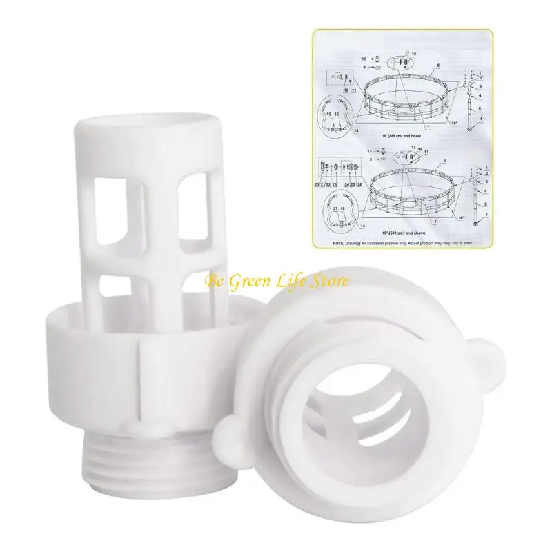 M7DF -Schlauch -Abflussstecker -Anschluss Ersatz Runde Swimmingpool Gartenschlauchabflusssteck