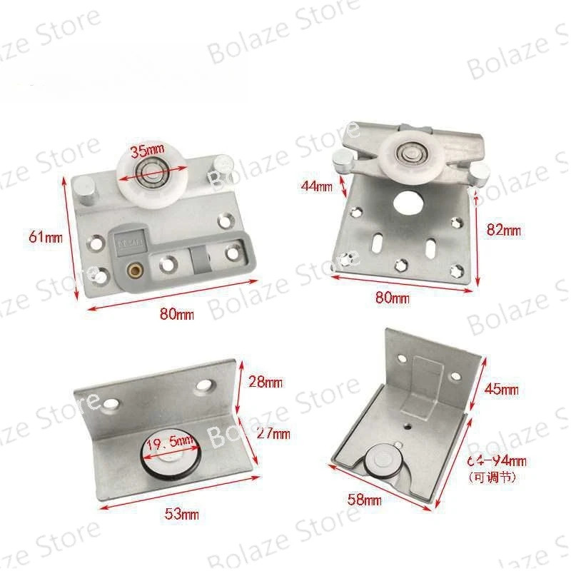 

Swing Pulley Hanging Wheel External Sliding Door Roller Accessories Wardrobe Sliding Door Track Pulley Hardware